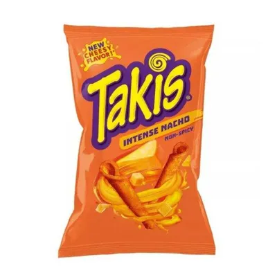 Produktbild von 1x Takis Intense Nacho Chips – 1x 100g – Extrem würzig und knusprig +Heartforcards Versandschutz