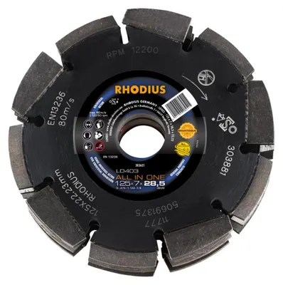 Immagine prodotto di Rhodius 304504 Diamond cutting disc 125 mm 1 pc(s) Concrete