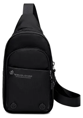 Produktbild von Herren Umhängetasche aus Nylon - Sling Bag - Schwarz