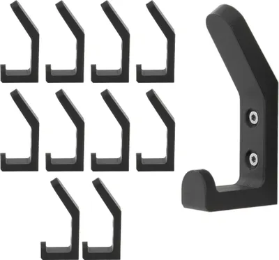 Produktbild von 10x Garderobenhaken Kleiderhaken Universal Wandhaken Huthaken Mantelhaken Haken