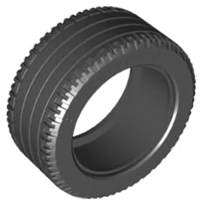 Produktbild von LEGO Schwarz Tire 81.6 x 36 R Technic gerade Tread (x1825) – neu