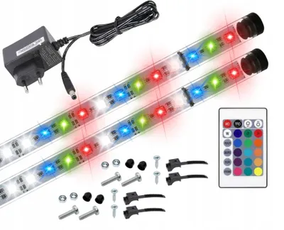 Produktbild von AQUALED LED Aquariumbeleuchtung RGB 2x30cm mit Fernbedienung