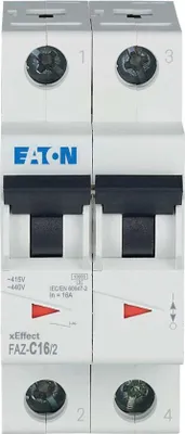 Produktbild von EATON LS-Schalter 16A 2p FAZ-C16/2 C-Char 278760