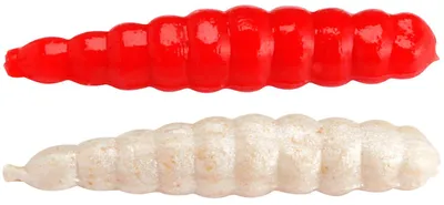 Produktbild von Berkley Gulp Alive Honey Worm 30mm - 25 künstliche Bienenmaden, Farbe:Red
