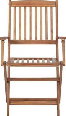 Produktbild von "SALE 2026"Gartenstühle - Braun Klappbare Gartenstühle 2er-set Massivholz Akazie Stabli Möbel1395952