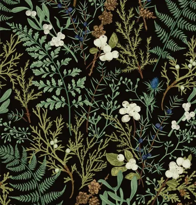 Immagine prodotto di Carta da parati autoadesiva con motivo vintage di fiori e foglie