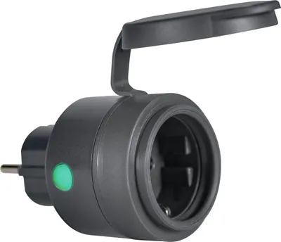 Produktbild von LEDVANCE Smarte Steckdose im kompakten Design,zur Einbindung konventioneller Geräte ins Smart Home,steuerbar mit Alexa & Google, SMART+OUTDOOR COMPACT PLUG,1er-Pack,16A,230V,50Hz,Plug typ F
