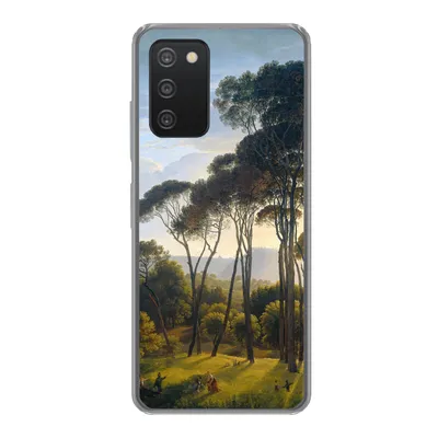 Produktbild von MuchoWow® Handyhülle Schutzhülle Hülle für Samsung galaxy a73 Italienische Landschaft mit Zirbelkiefer - Hendrik Voogd - Kunst Silikon Softcase Handy Hülle - Handyhülle