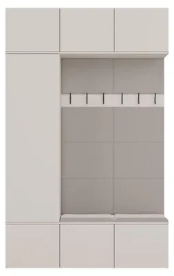 Produktbild von Garderobe HAGA III 1Sz2W Kaschmir beige Garderobe + 2x Kleiderbügel
