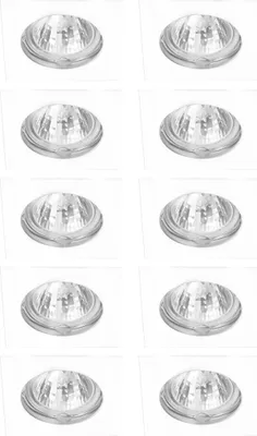Produktbild von 10 x Einbaustrahler Einbauleuchte LIZZY DS10 Weiß eckig max. 35W ohne Leuchtmittel