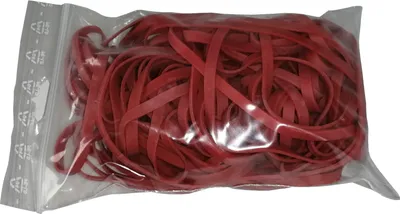 Produktbild von 100 g Gummiringe rot 100mm Ø 1,2 x 4 mm breit