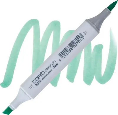 Zdjęcie produktu dla COPIC Sketch dwustronny pędzel i dłuto, BG34 Horizon zielony