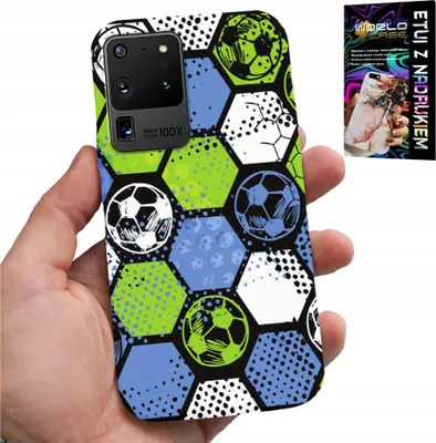 Zdjęcie produktu dla Etui Do Samsung Galaxy S20 Ultra - Piłkarskie Wzory Plecków Football Case