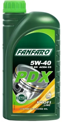 Produktbild von FANFARO Profi Line PDX für 5W-40 1 Liter Motoröl Motorenöl Synthetisch 502 00 505 01 Longlife-04 WSS-M2C917-A DEXOS 2 229.51 A40 RN0700 RN0710 Öl