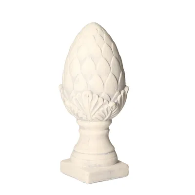 Zdjęcie produktu dla Przedmiot dekoracyjny Stożek 32 cm biały