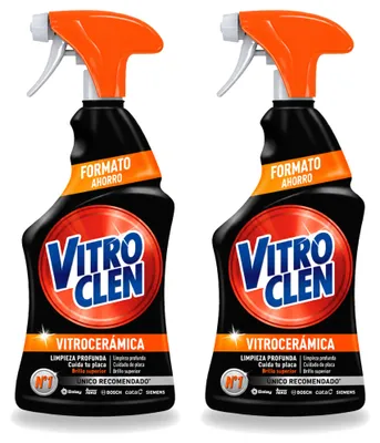Produktbild von 2 x Vitroclen Keramik-Kochfeldreiniger Spray - 450 ml - Vorteilspackung - 2 Stücke