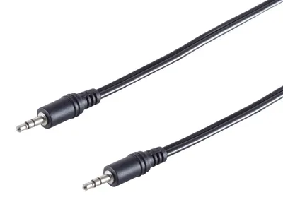 Immagine prodotto di Cavo di collegamento audio S-conn con connettore jack stereo da 3,5 mm, 5,0 m, nero,