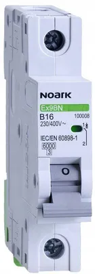 Zdjęcie produktu dla Wyłącznik nadprądowy Ex9BN 1P B16 100008 NOARK