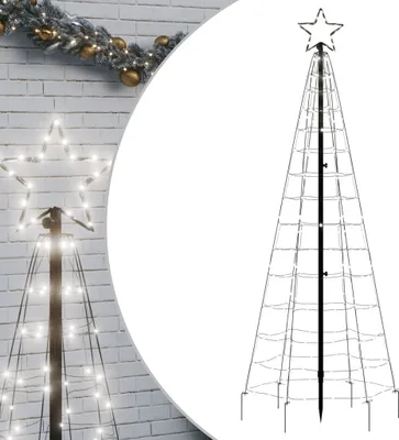 Immagine prodotto di Albero di Natale a LED con punte a terra 220 LED bianco freddo 180 cm