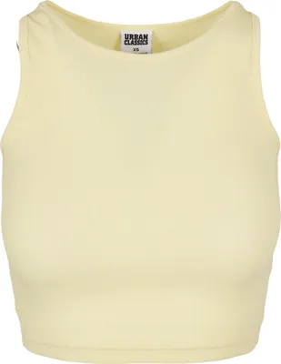 Image de Urban Classics Ladies - Débardeur cropped Rib soft gelb - XXL