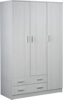 Immagine prodotto di Armadio 3 Ante 2 Cassetti 115x182x52 cm Eucalipto