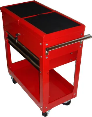 Produktbild von Werkstattwagen ProfiTool mit über 80-teiliger Werkzeugeinlage, 4 Ablagefächer, 70,5x37x71 cm