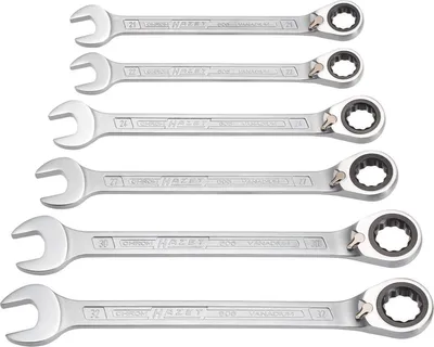 Produktbild von HAZET 606/6-1 - 21,22,24,27,30,32 mm - Chrom - Chrom - 13° - 3,8 kg - 6 Stück(e)