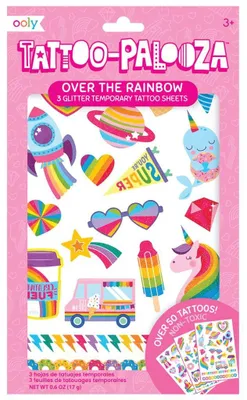Image de Tatouages temporaires Ooly Tattoo Palooza Over The Rainbow