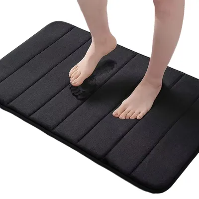 Produktbild von Badmatte 60x90 cm - Rutschfeste Badematte - Badezimmerteppich Wasserabsorbierend - Weiche Duschmatte für Bad Dusche - Antislip Badezimmer Matte
