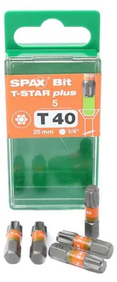 Produktbild von SPAX Bits T40 T-STAR Plus 5 St.