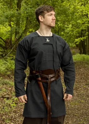 Produktbild von Wikinger Tunika, Viborg Rekonstruktion, dunkelblau - Baumwolle Mittelalter LARP Kostüme Kleidung Größe: L