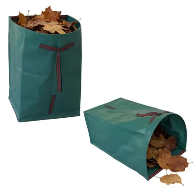 Imagen del producto de Juego de 2 bolsas reutilizables para residuos de jardín, de 53 galones