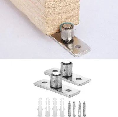 Image de Roulette en acier pour guidage au sol - Accessoires pour portes coulissantes - Lot de 2.