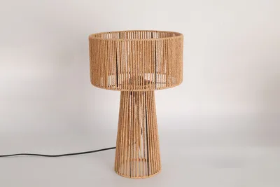Zdjęcie produktu dla Lampa stołowa Naturalna SIMBU HS w stylu boho dekoracyjna 1xE27 41cm