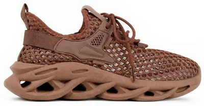 Produktbild von Damen Mesh Sneaker Atmungsaktive Turnschuhe Diuna Braun Gr.41