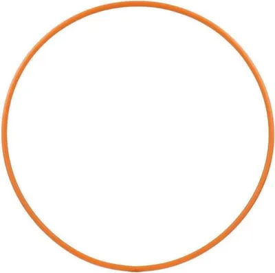 Produktbild von Hula Hoop Rohling, HDPE-20mm, ORANGE, Durchmesser 80cm