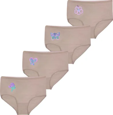 Produktbild von 4 Damen Taillenslips aus Baumwolle - Beige 60/62