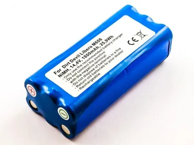 Produktbild von Akku für Dirt Devil Libero M606, Libero M606-1, Libero M606-2, M607, M607 Spider, M612, M612 Spider NiMH, 14,4V, 1800mAh, 25,9Wh