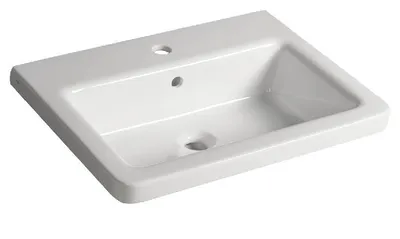 Obrázek produktu pro CITY keramické umyvadlo čtvercové 60x45cm, bílé