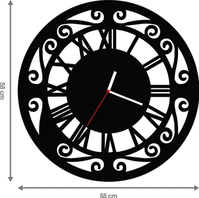 Zdjęcie produktu dla Zegar Ścienny Retro 58Cm Xxl 154.11