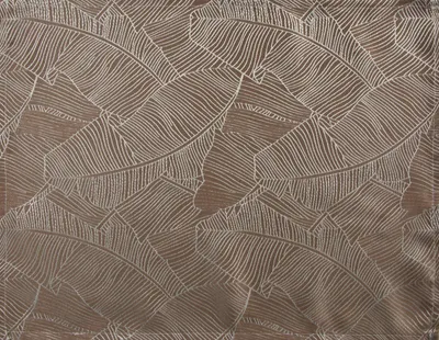 Produktbild von EUROFIRANY | Platzset 4er Set - 30 x 40 cm - dunkelbeiges Tischset - Blattmuster