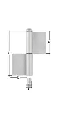 Produktbild von Gustav Alberts Konstruktionsband 100x30x Ø 9x50mm VA Typ KO4 2-teilig - 414313