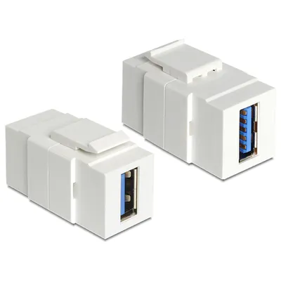 Produktbild von DELOCK Keystone USB3.0 A Buchse > USB3.0 A Buchse