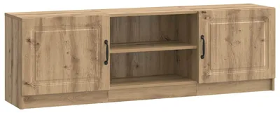 Image de Meuble TV vidaXL en chêne Artisan, 150 x 31 x 47 cm, aggloméré