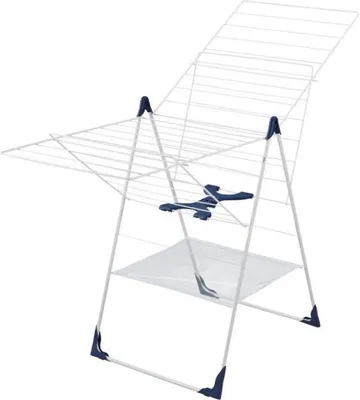 Immagine prodotto di Stendibiancheria Leifheit Classic 250 Flex, lunghezza di asciugatura 25 m, bracci regolabili in altezza, con rete per il bucato, bianco