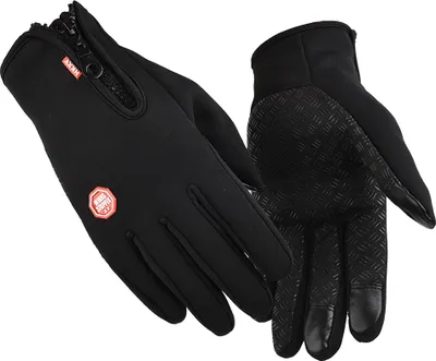 Produktbild von Warme Handschuhe Winter Snowboardhandschuhe,Touch-Screen Winddicht Reithandschuhe Handschuh Schwarz（Größe M）