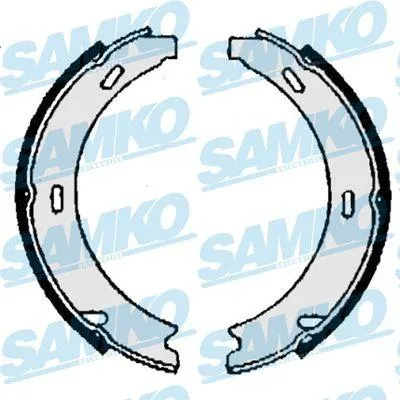 Produktbild von SAMKO 86870 Handbremsbeläge passend für MERCEDES-BENZ Stufenheck (W124) Handbremse 164mm
