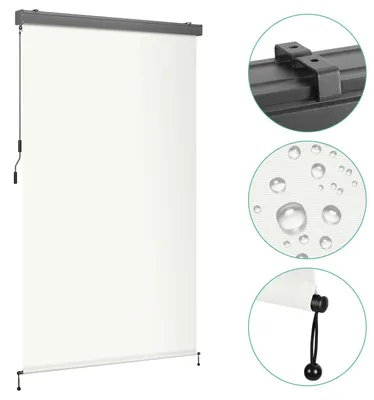 Produktbild von Faziango Senkrechtmarkise für Balkon, Seitenmarkise, Terrasse, 250x160cm, markise, aus Polyester (280 g/m²), Beige , Markise für Windschutz, Sonnenschutz