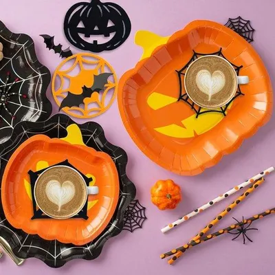 Produktbild von Famanu Untersetzer Halloween – Wiederverwendbares Filz, Wasserabsorbierend
