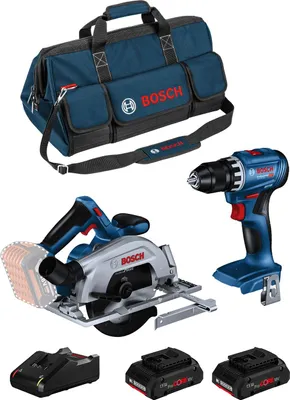 Immagine prodotto di Kit BOSCH BK2025BAG (GSB 18V-45 + GKS 18V-57-2 + 2 x 4,0 Ah ProCORE + GAL18V-40 + HDBAG)